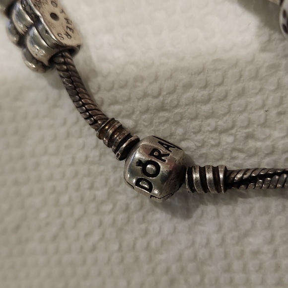 Pandora Sterling Charm Bracelet (13 charms) - Picture 11 of 12